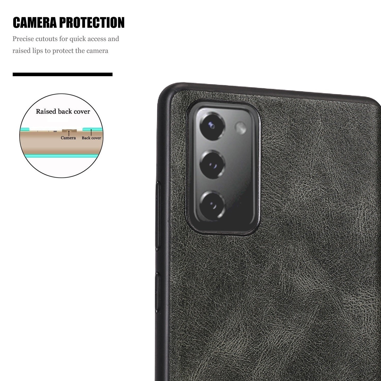 Crazy Horse Texture PU Leather Coated TPU Case Shell for Samsung Galaxy S20 FE/S20 Fan Edition/S20 FE 5G/S20 Fan Edition 5G/S20 Lite - Grey