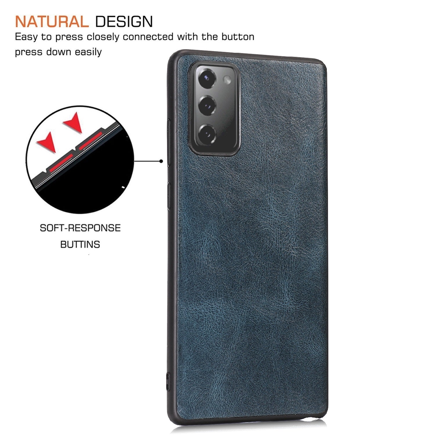 Crazy Horse Texture PU Leather Coated TPU Case Shell for Samsung Galaxy S20 FE/S20 Fan Edition/S20 FE 5G/S20 Fan Edition 5G/S20 Lite - Blue