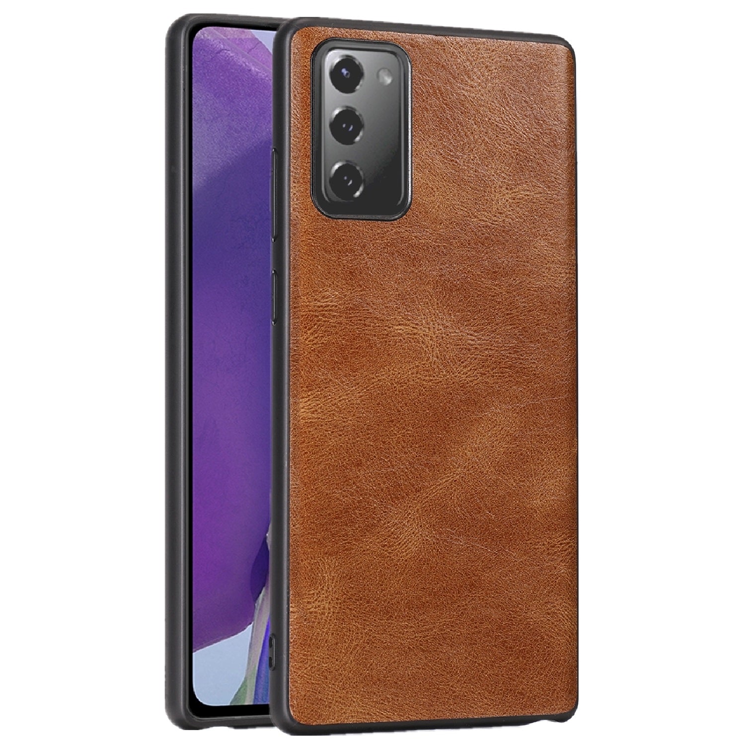 Crazy Horse Texture PU Leather Coated TPU Case Shell for Samsung Galaxy S20 FE/S20 Fan Edition/S20 FE 5G/S20 Fan Edition 5G/S20 Lite - Brown