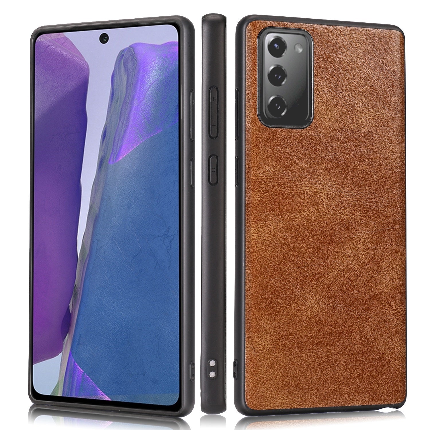 Crazy Horse Texture PU Leather Coated TPU Case Shell for Samsung Galaxy S20 FE/S20 Fan Edition/S20 FE 5G/S20 Fan Edition 5G/S20 Lite - Brown