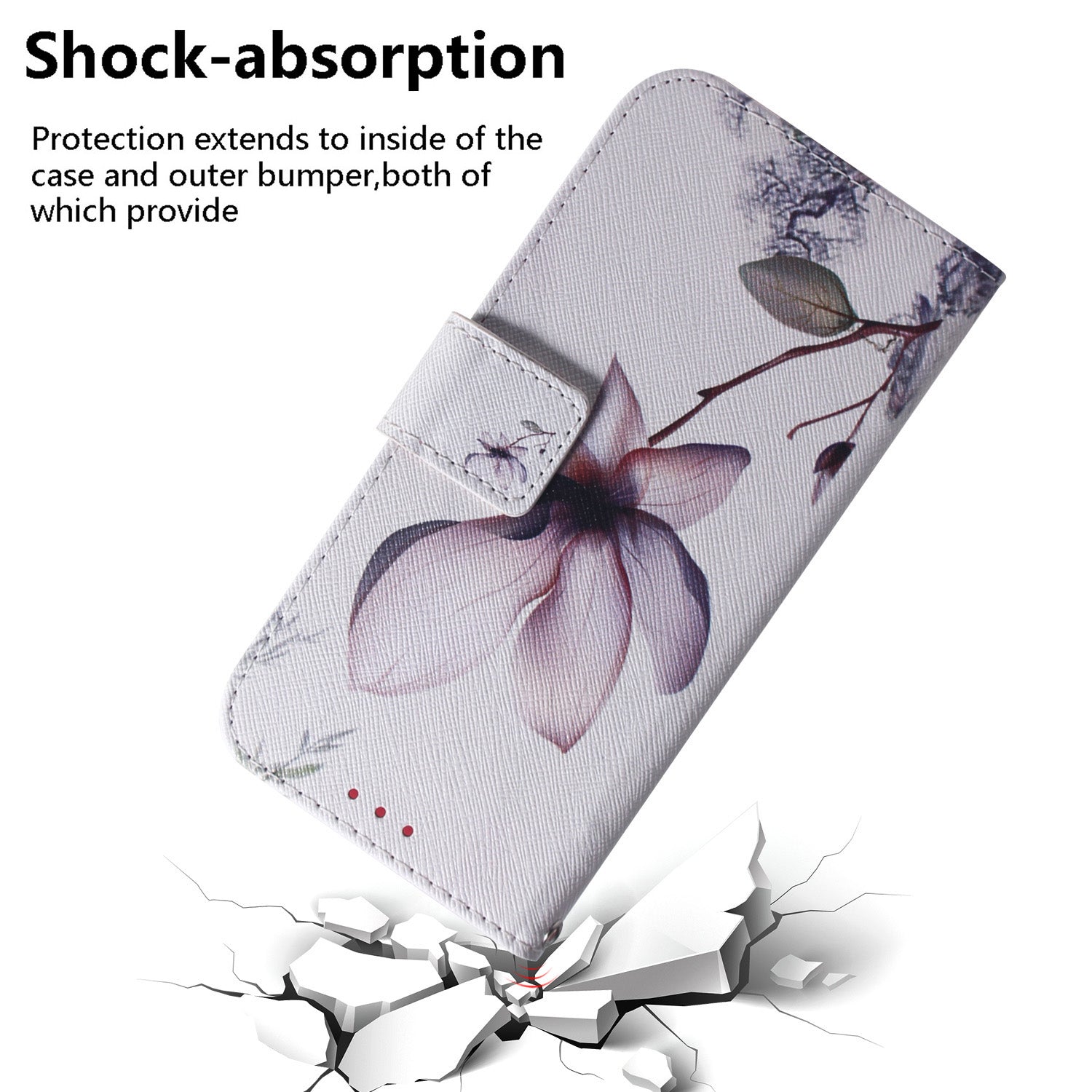 For Samsung Galaxy S20 FE/S20 Fan Edition/S20 FE 5G/S20 Fan Edition 5G/S20 Lite/S20 FE 2022 Pattern Printing Wallet Leather Phone Case - Beautiful Flower