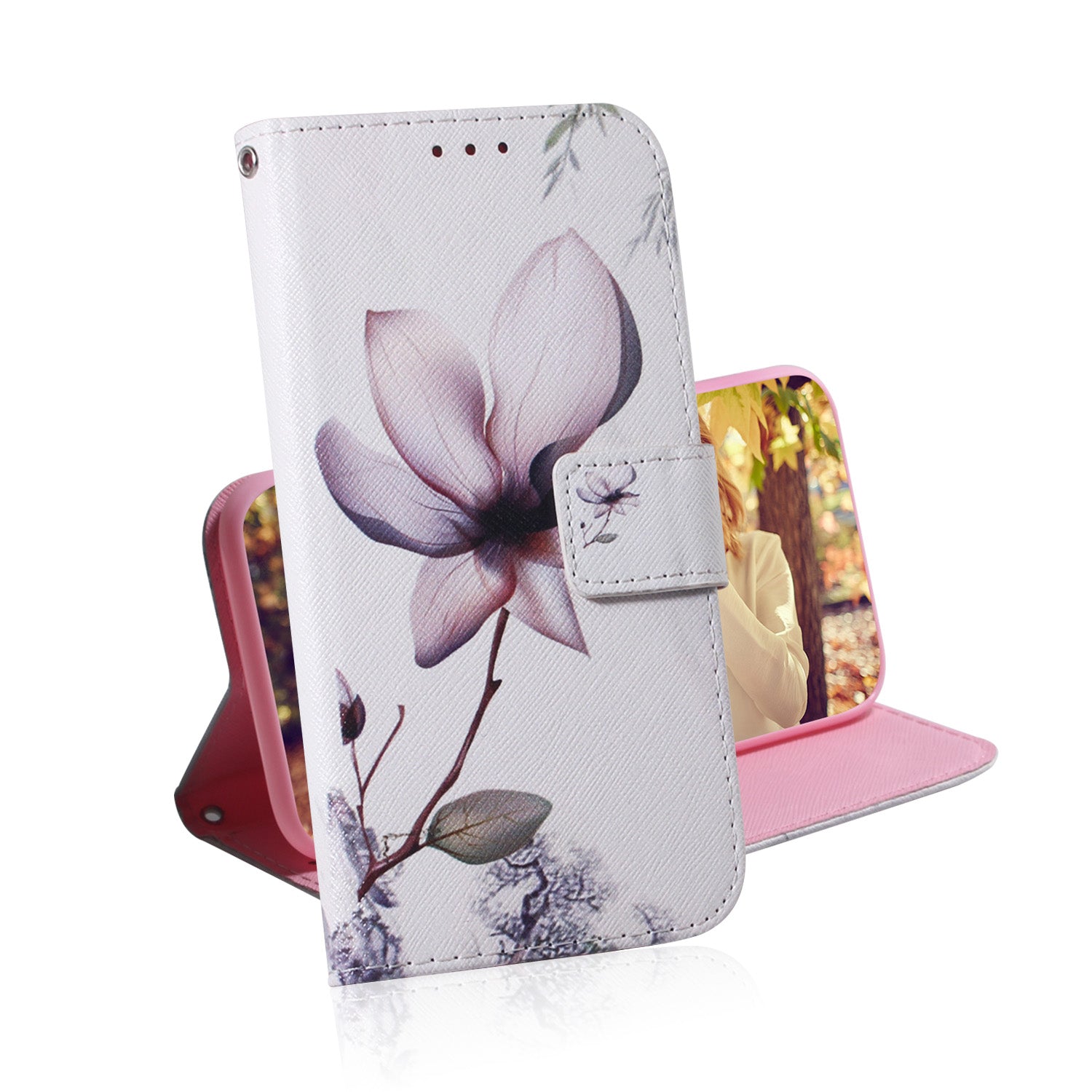 For Samsung Galaxy S20 FE/S20 Fan Edition/S20 FE 5G/S20 Fan Edition 5G/S20 Lite/S20 FE 2022 Pattern Printing Wallet Leather Phone Case - Beautiful Flower