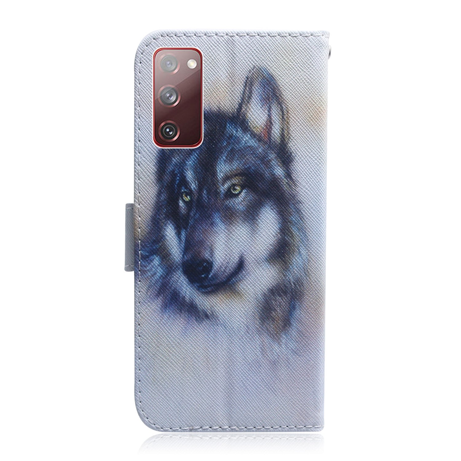 For Samsung Galaxy S20 FE/S20 Fan Edition/S20 FE 5G/S20 Fan Edition 5G/S20 Lite/S20 FE 2022 Pattern Printing Wallet Leather Phone Case - Wolf