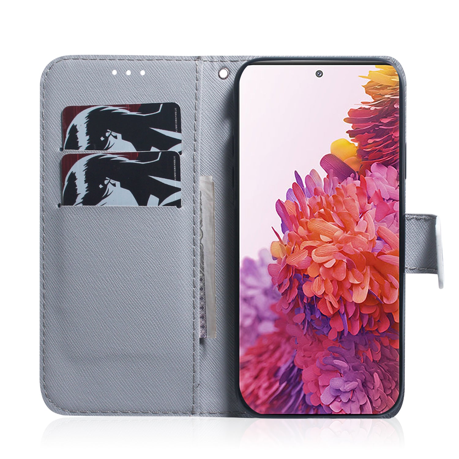 For Samsung Galaxy S20 FE/S20 Fan Edition/S20 FE 5G/S20 Fan Edition 5G/S20 Lite/S20 FE 2022 Pattern Printing Wallet Leather Phone Case - Wolf