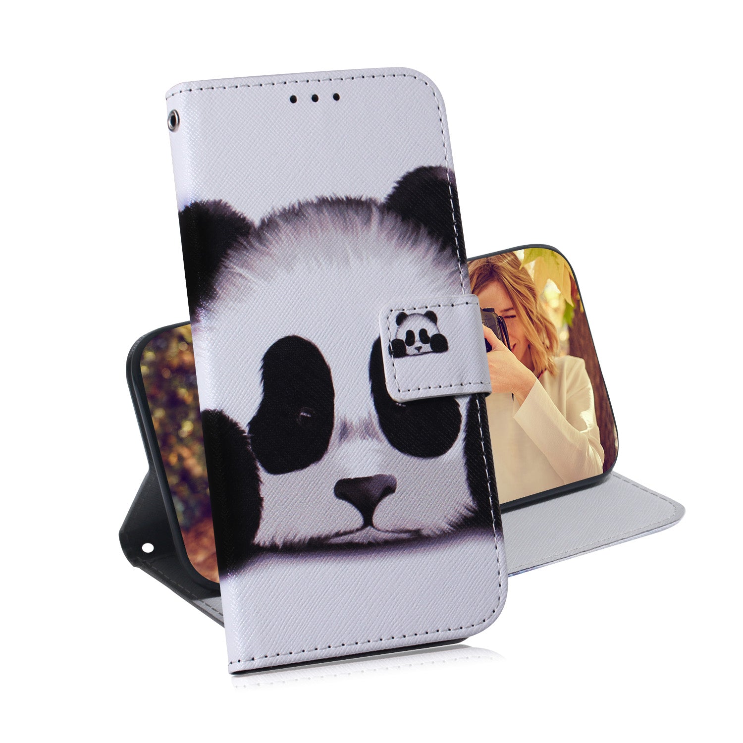 For Samsung Galaxy S20 FE/S20 Fan Edition/S20 FE 5G/S20 Fan Edition 5G/S20 Lite/S20 FE 2022 Pattern Printing Wallet Leather Phone Case - Panda