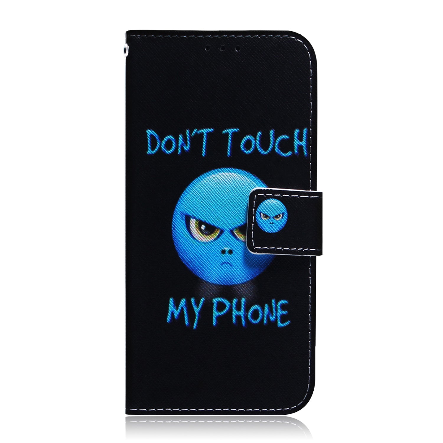 For Samsung Galaxy S20 FE/S20 Fan Edition/S20 FE 5G/S20 Fan Edition 5G/S20 Lite/S20 FE 2022 Pattern Printing Wallet Leather Phone Case - Don't Touch My Phone