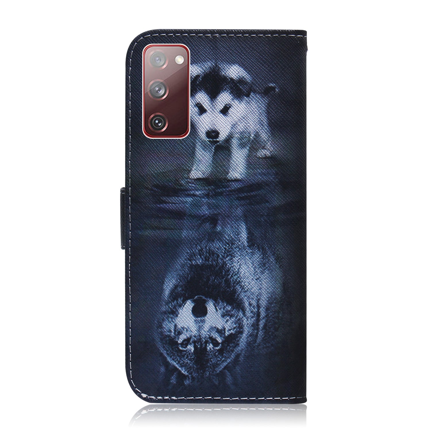 For Samsung Galaxy S20 FE/S20 Fan Edition/S20 FE 5G/S20 Fan Edition 5G/S20 Lite/S20 FE 2022 Pattern Printing Wallet Leather Phone Case - Dog and Wolf