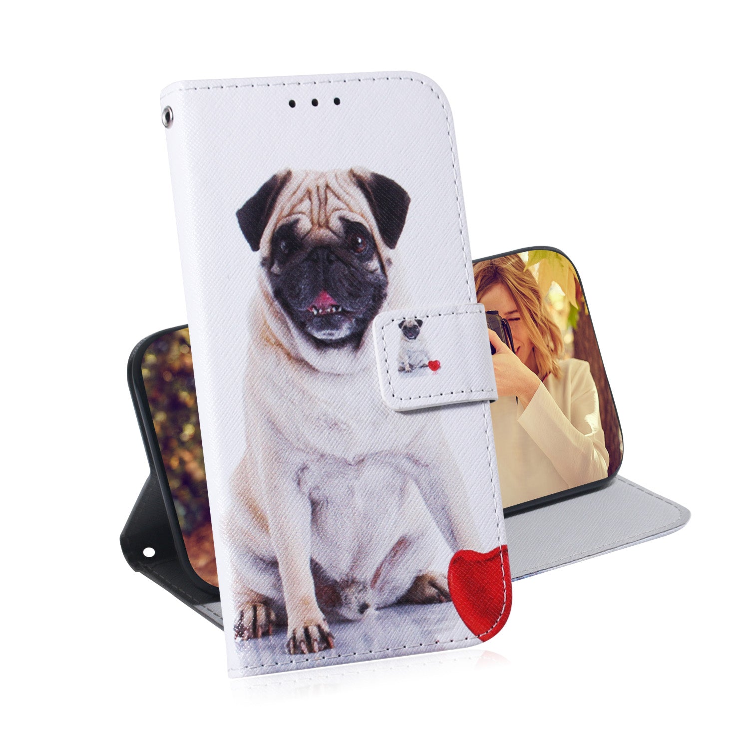 For Samsung Galaxy S20 FE/S20 Fan Edition/S20 FE 5G/S20 Fan Edition 5G/S20 Lite/S20 FE 2022 Pattern Printing Wallet Leather Phone Case - Dog