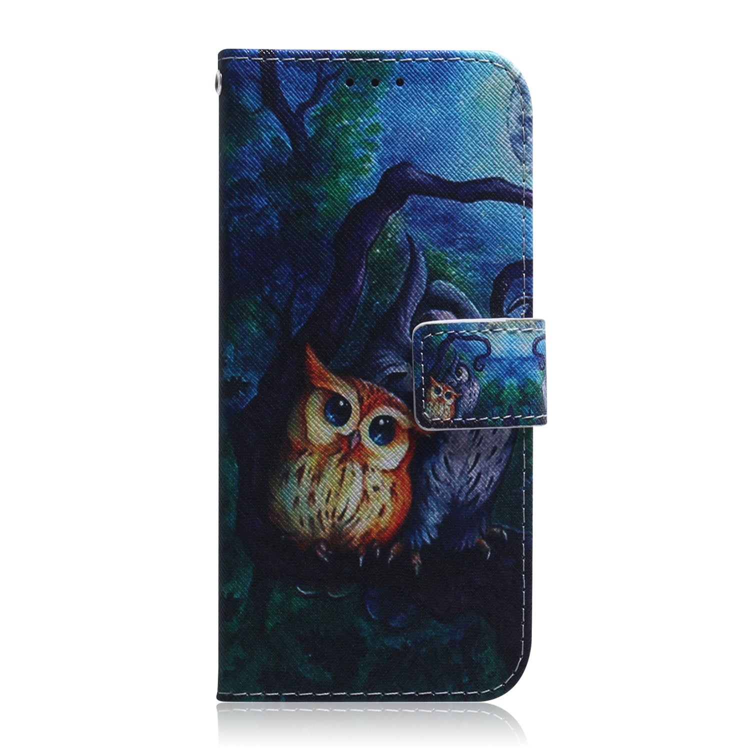 For Samsung Galaxy S20 FE/S20 Fan Edition/S20 FE 5G/S20 Fan Edition 5G/S20 Lite/S20 FE 2022 Pattern Printing Wallet Leather Phone Case - Owl