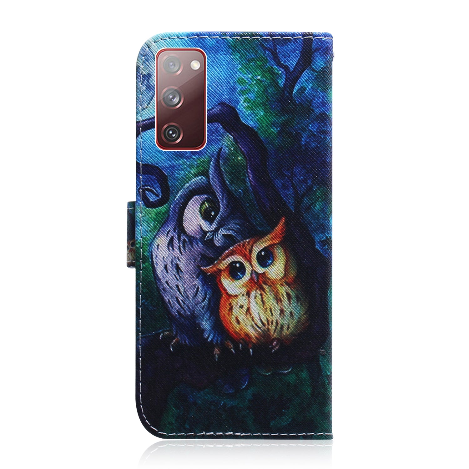 For Samsung Galaxy S20 FE/S20 Fan Edition/S20 FE 5G/S20 Fan Edition 5G/S20 Lite/S20 FE 2022 Pattern Printing Wallet Leather Phone Case - Owl