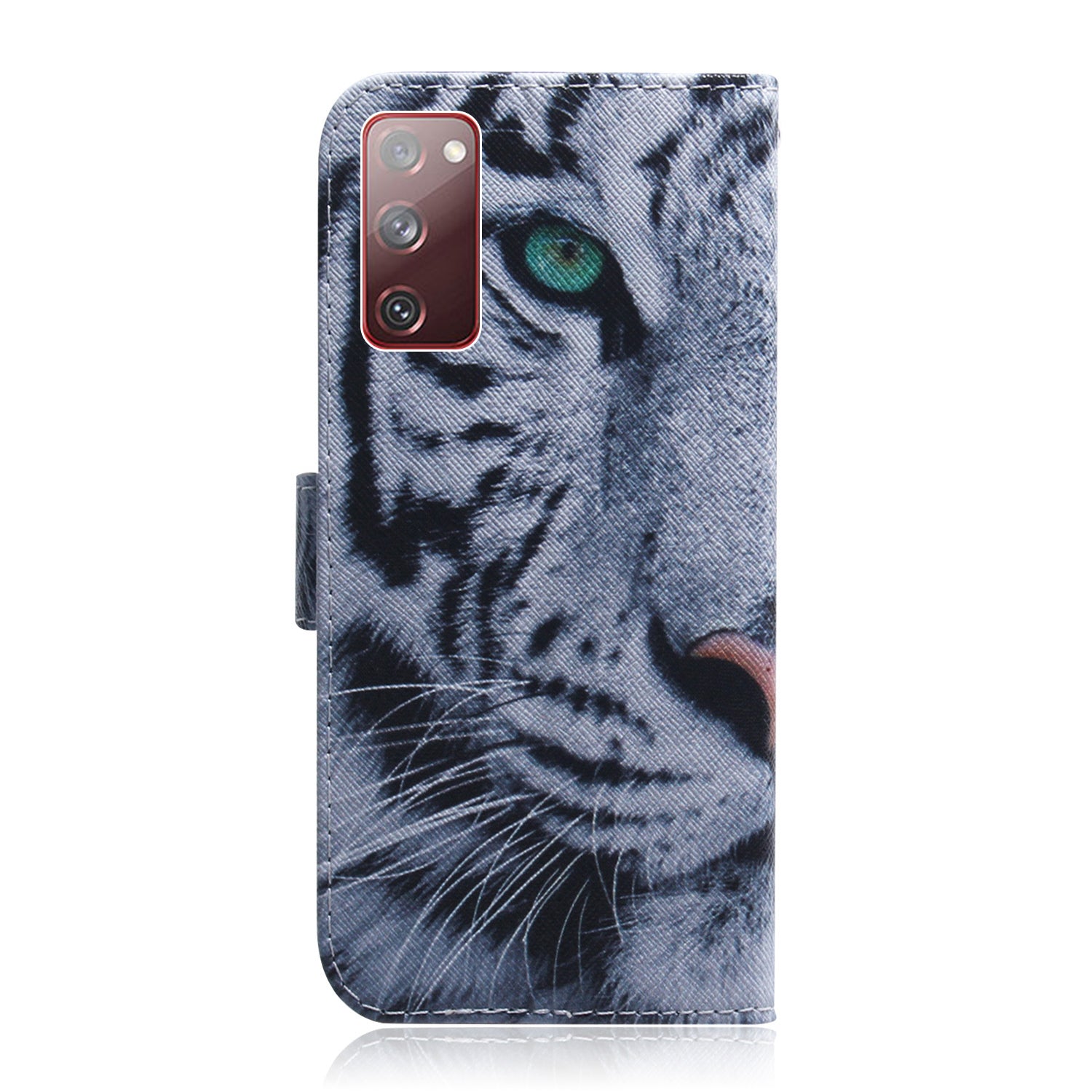 For Samsung Galaxy S20 FE/S20 Fan Edition/S20 FE 5G/S20 Fan Edition 5G/S20 Lite/S20 FE 2022 Pattern Printing Wallet Leather Phone Case - Tiger