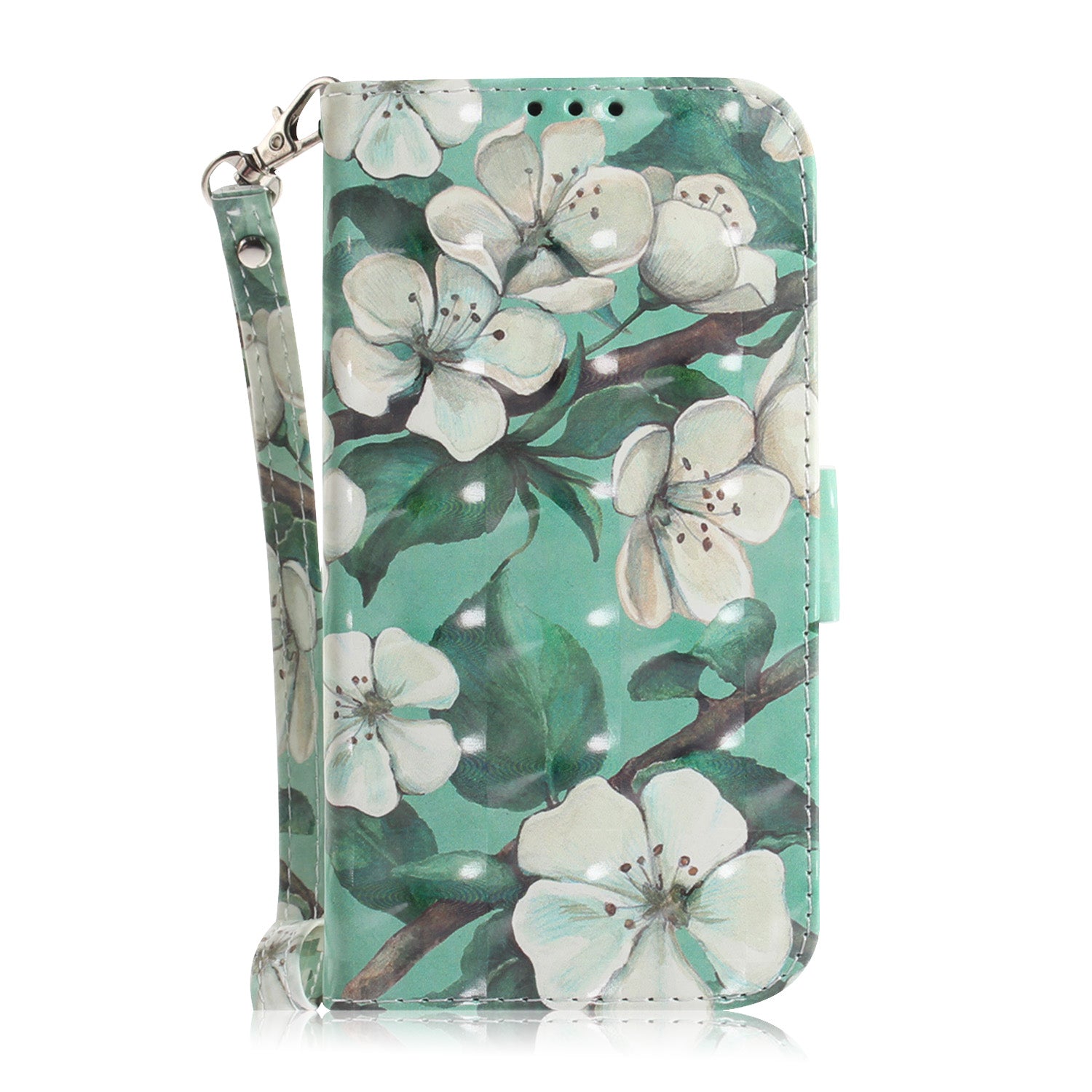 For Samsung Galaxy S20 FE/S20 Fan Edition/S20 FE 5G/S20 Fan Edition 5G/S20 Lite/S20 FE 2022 Light Spot Decor Pattern Printing Wallet Stand Leather Phone Case with Strap - Vivid Flower