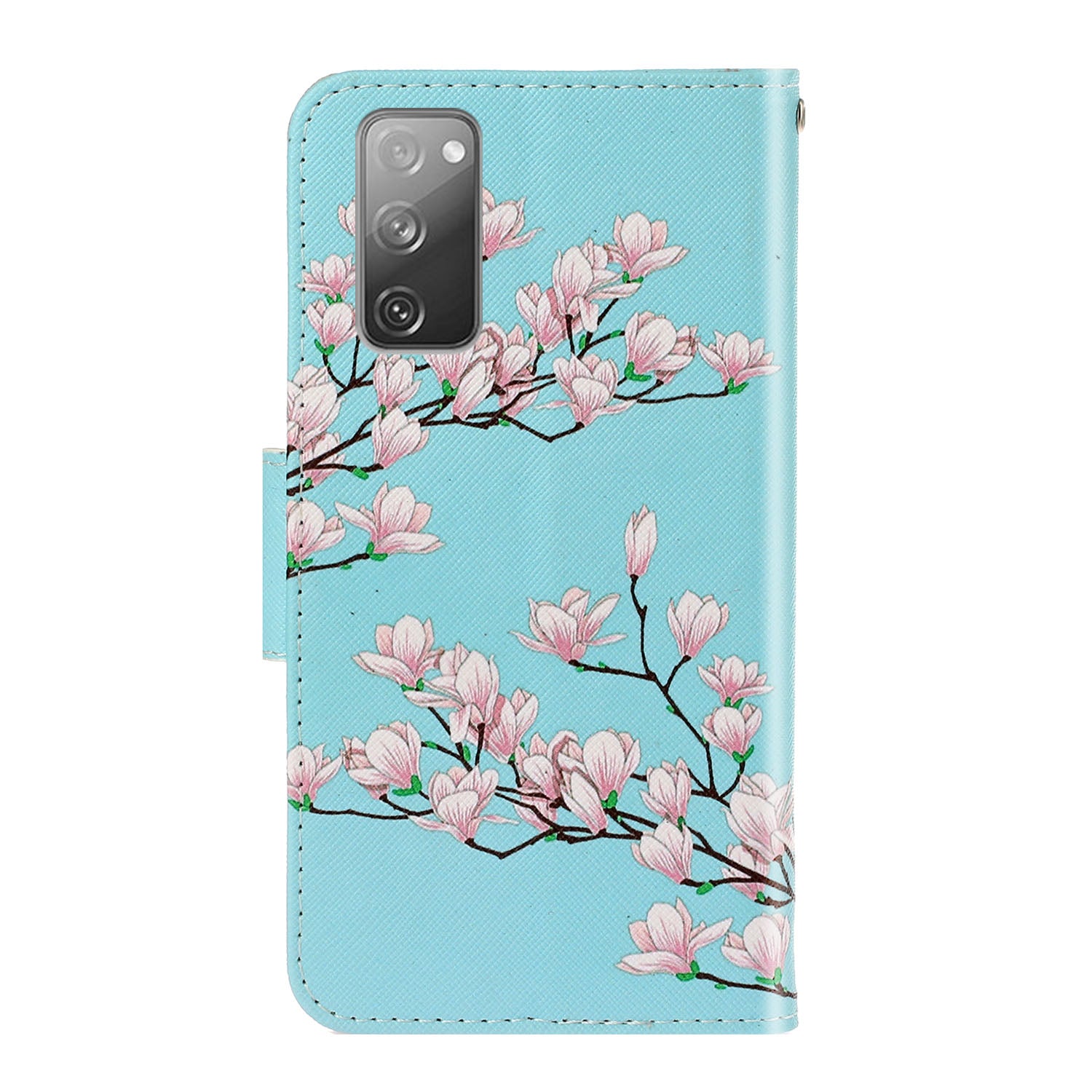 For Samsung Galaxy S20 FE/Fan Edition/S20 FE 5G/Fan Edition 5G/S20 Lite/S20 FE 2022 Pattern Printing Flip Leather Wallet Protective Case - Flower Branches