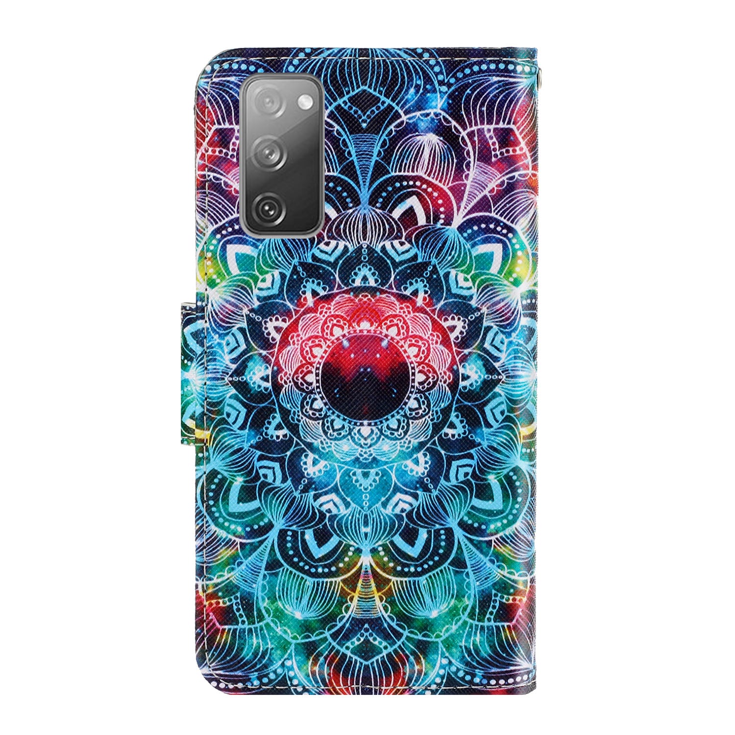 For Samsung Galaxy S20 FE/Fan Edition/S20 FE 5G/Fan Edition 5G/S20 Lite/S20 FE 2022 Pattern Printing Flip Leather Wallet Protective Case - Mandala Flower