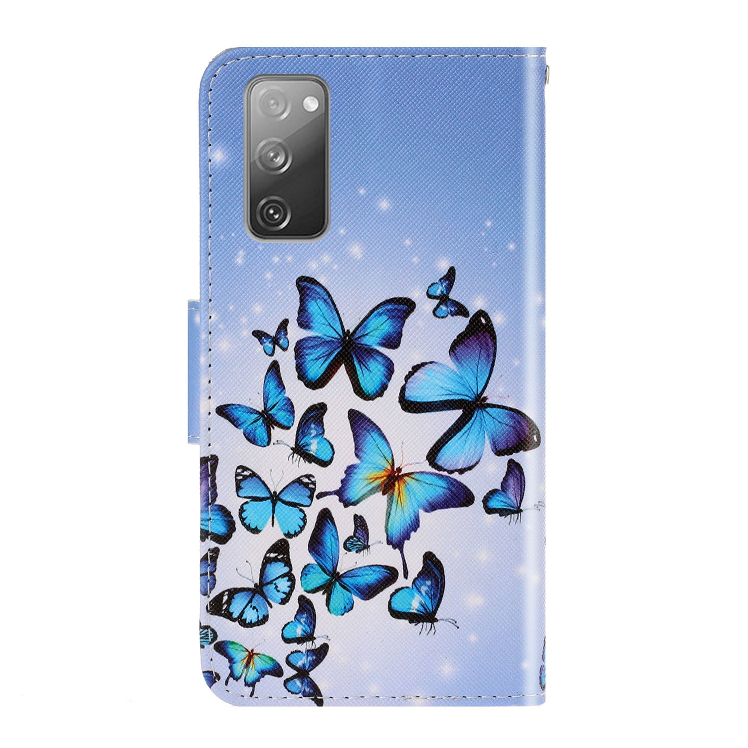 For Samsung Galaxy S20 FE/Fan Edition/S20 FE 5G/Fan Edition 5G/S20 Lite/S20 FE 2022 Pattern Printing Flip Leather Wallet Protective Case - Butterfly Group