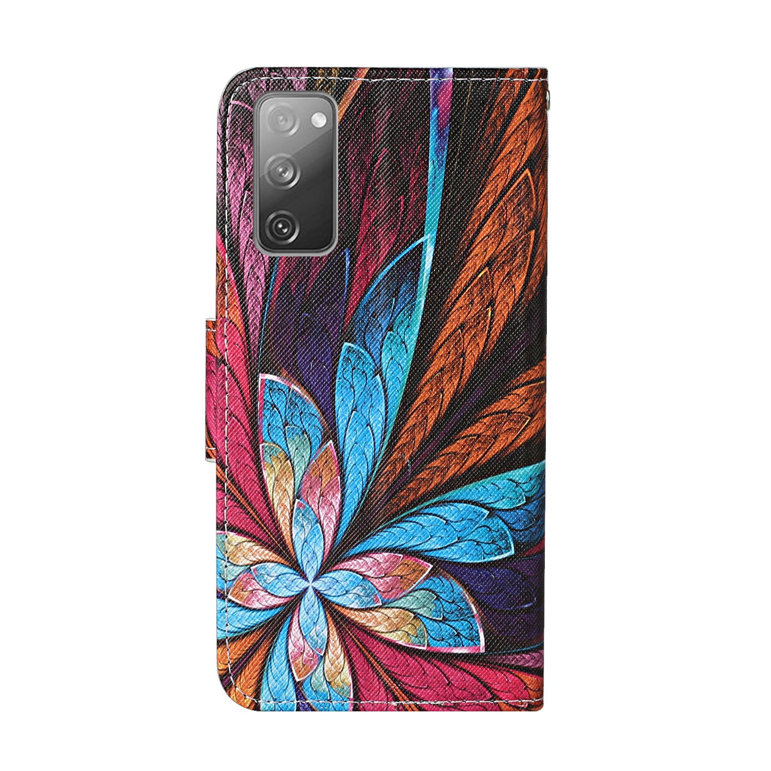 For Samsung Galaxy S20 FE 5G/Fan Edition 5G/S20 FE/Fan Edition/S20 Lite/S20 FE 2022 Pattern Printing Flip Leather Wallet Protective Case - Flower