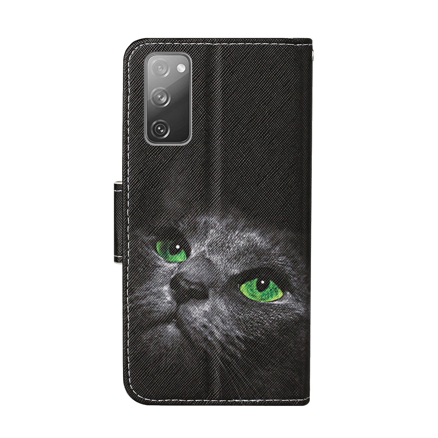 For Samsung Galaxy S20 FE 5G/Fan Edition 5G/S20 FE/Fan Edition/S20 Lite/S20 FE 2022 Pattern Printing Flip Leather Wallet Protective Case - Cat Eyes