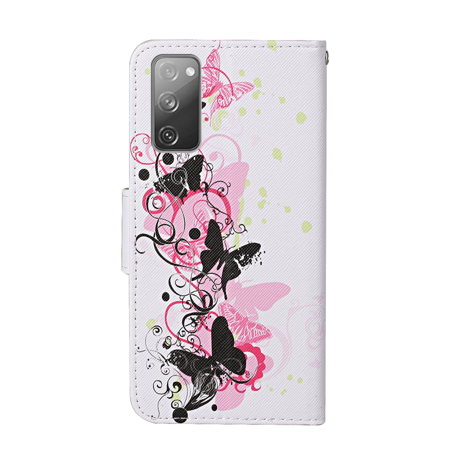 For Samsung Galaxy S20 FE 5G/Fan Edition 5G/S20 FE/Fan Edition/S20 Lite/S20 FE 2022 Pattern Printing Flip Leather Wallet Protective Case - Butterflies