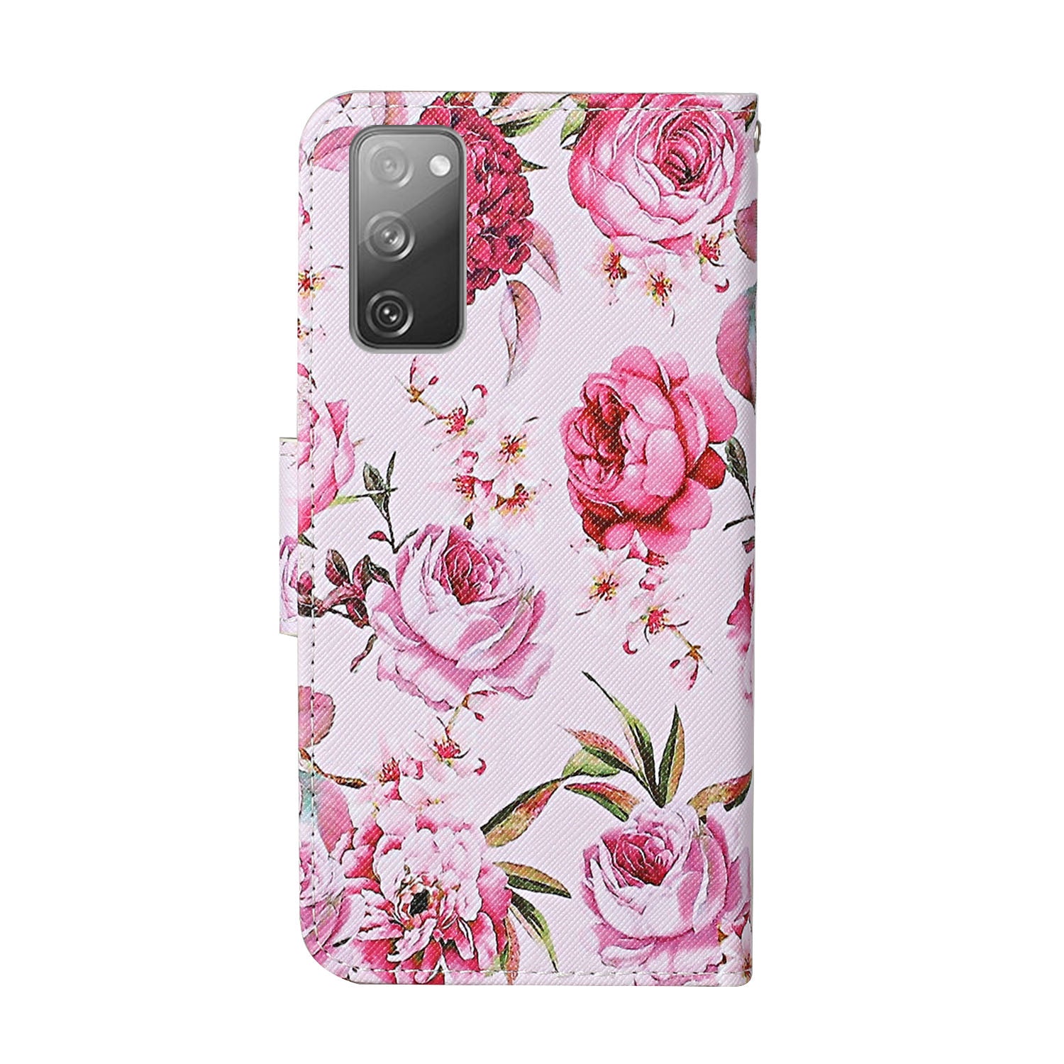 For Samsung Galaxy S20 FE 5G/Fan Edition 5G/S20 FE/Fan Edition/S20 Lite/S20 FE 2022 Pattern Printing Flip Leather Wallet Protective Case - Flowers