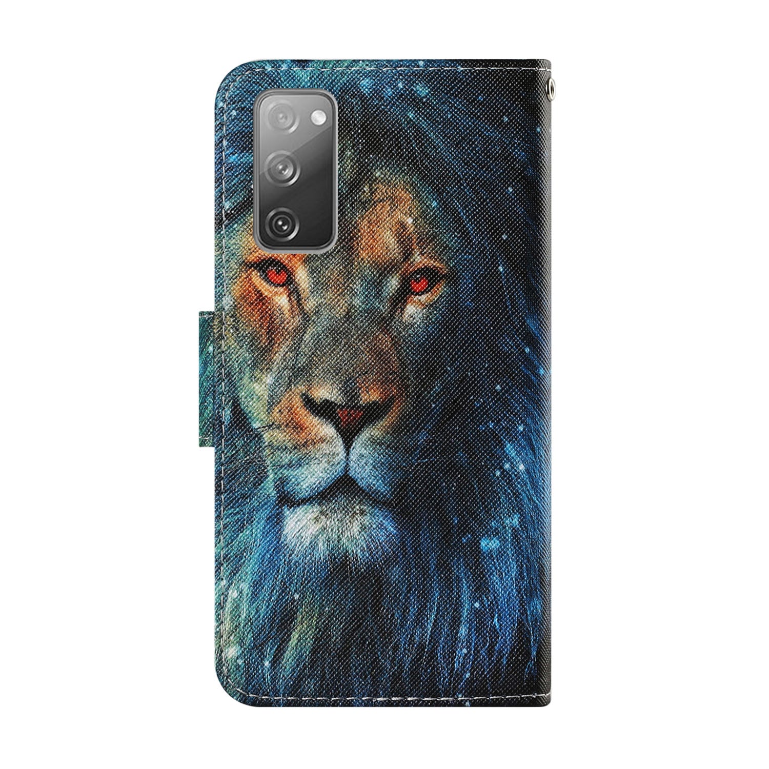 For Samsung Galaxy S20 FE 5G/Fan Edition 5G/S20 FE/Fan Edition/S20 Lite/S20 FE 2022 Pattern Printing PU Leather Case Flip Stand Wallet Protective Cover - Lion