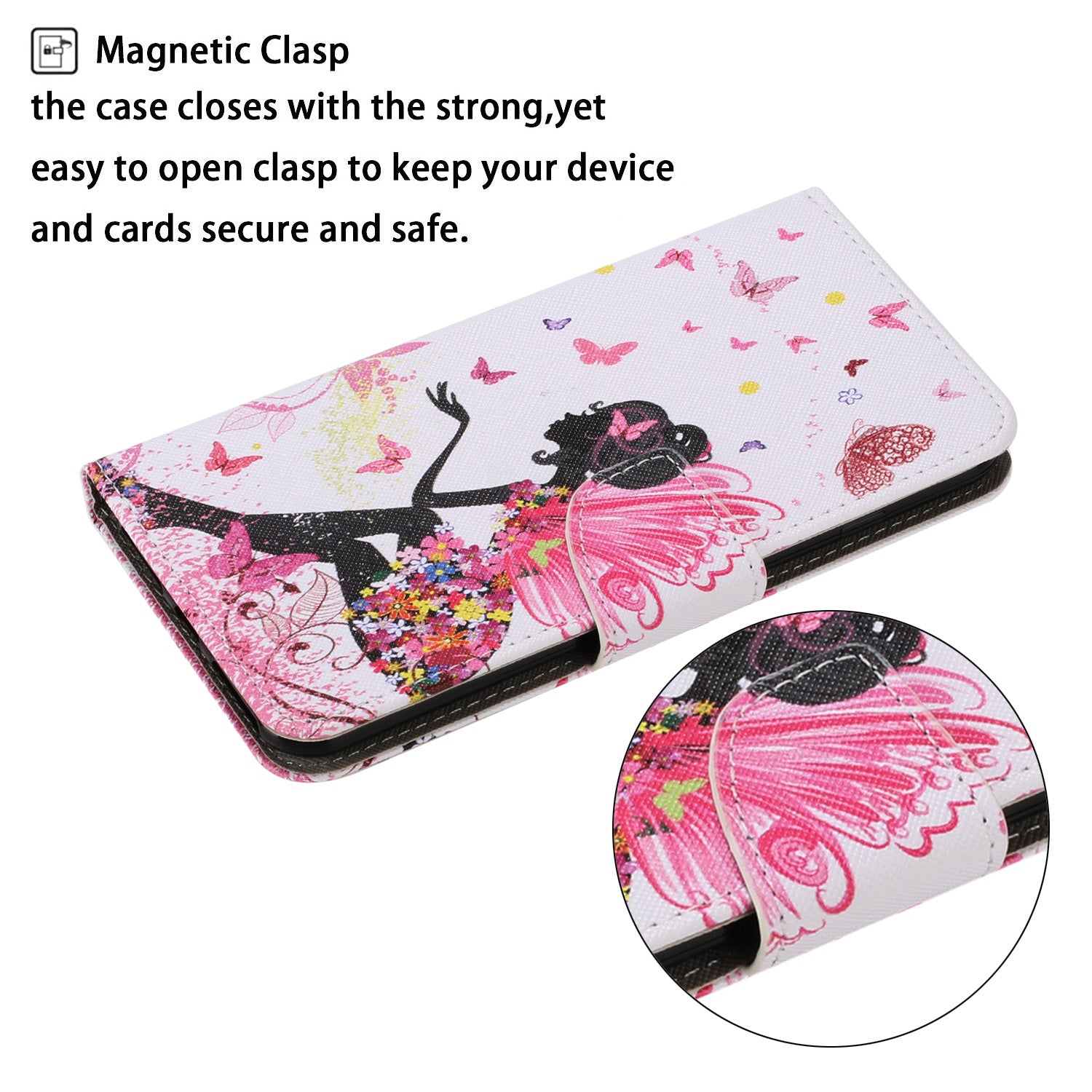 For Samsung Galaxy S20 FE 5G/Fan Edition 5G/S20 FE/Fan Edition/S20 Lite/S20 FE 2022 Pattern Printing PU Leather Case Flip Stand Wallet Protective Cover - Beautiful Girl