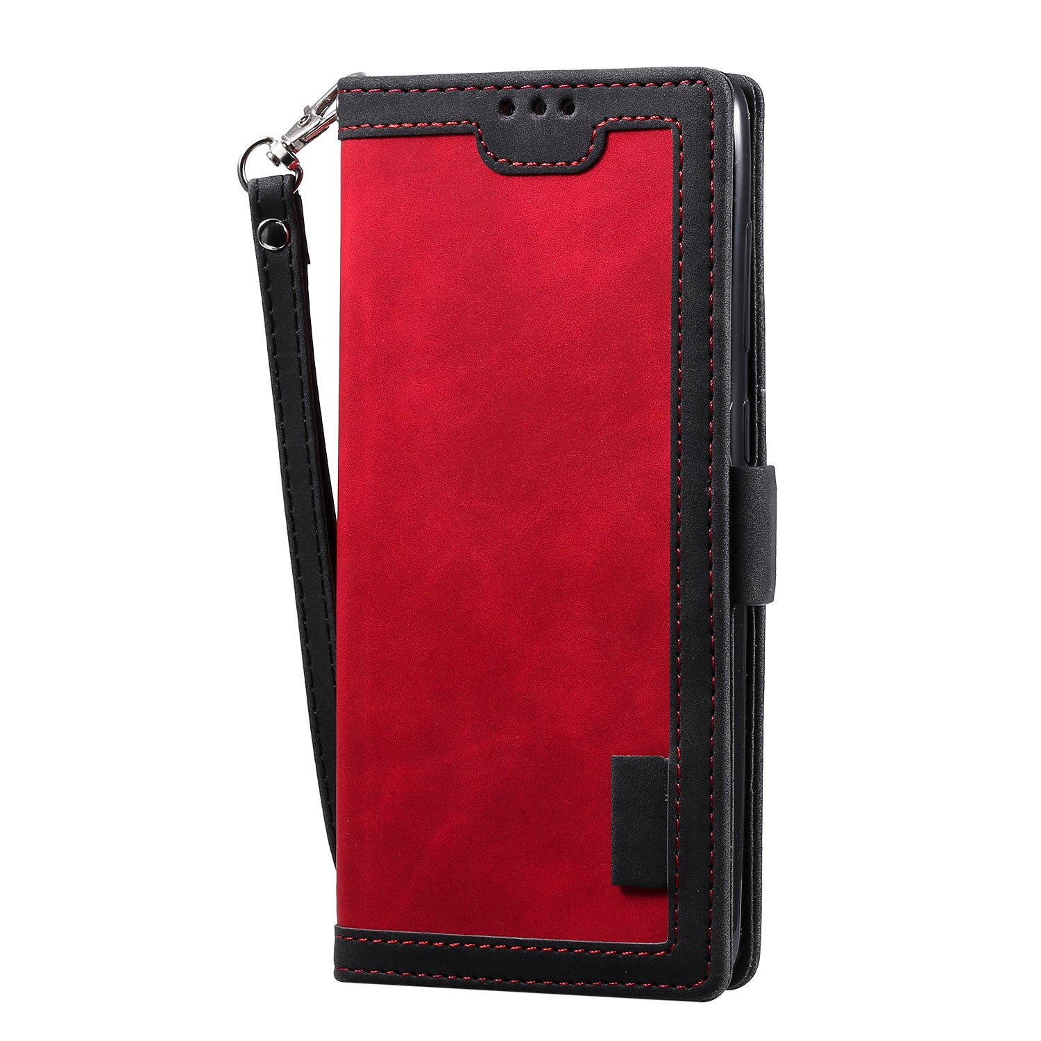 For Samsung Galaxy S20 FE/S20 Fan Edition/S20 FE 5G/S20 Fan Edition 5G/S20 Lite/S20 FE 2022 Vintage Splicing Style Wallet Stand Leather Cover Case - Red