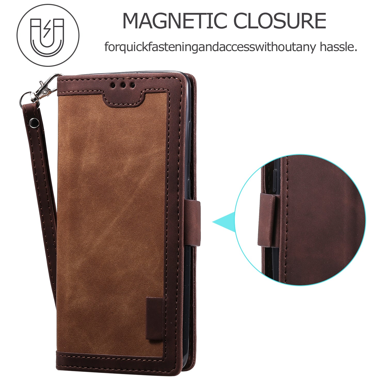 For Samsung Galaxy S20 FE/S20 Fan Edition/S20 FE 5G/S20 Fan Edition 5G/S20 Lite/S20 FE 2022 Vintage Splicing Style Wallet Stand Leather Cover Case - Brown