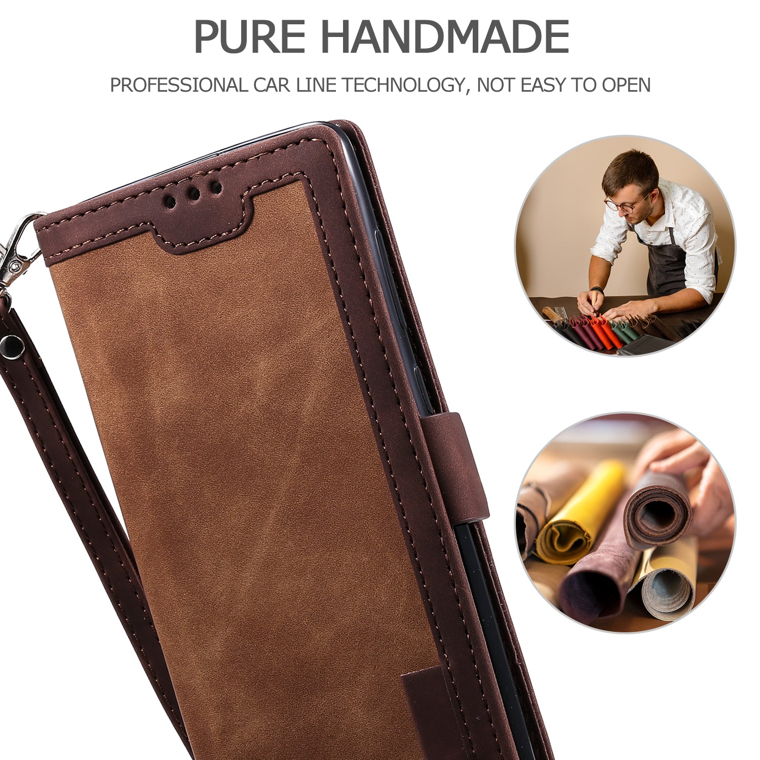 For Samsung Galaxy S20 FE/S20 Fan Edition/S20 FE 5G/S20 Fan Edition 5G/S20 Lite/S20 FE 2022 Vintage Splicing Style Wallet Stand Leather Cover Case - Brown