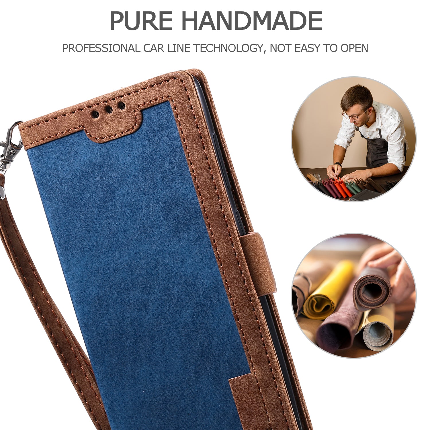 For Samsung Galaxy S20 FE/S20 Fan Edition/S20 FE 5G/S20 Fan Edition 5G/S20 Lite/S20 FE 2022 Vintage Splicing Style Wallet Stand Leather Cover Case - Blue