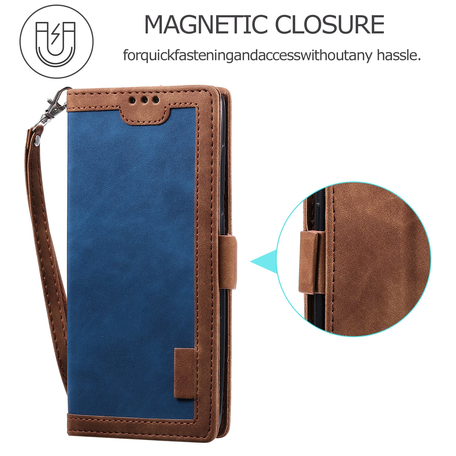 For Samsung Galaxy S20 FE/S20 Fan Edition/S20 FE 5G/S20 Fan Edition 5G/S20 Lite/S20 FE 2022 Vintage Splicing Style Wallet Stand Leather Cover Case - Blue