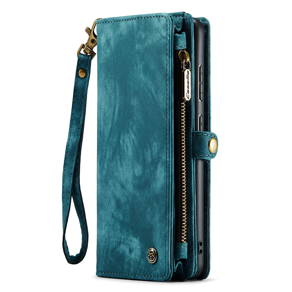 CASEME for Samsung Galaxy S20 FE / S20 Fan Edition / S20 FE 5G / S20 Fan Edition 5G / S20 Lite / S20 FE 2022 008 Series Multi-function 2-in-1 Wallet TPU+PU Leather Phone Case - Blue