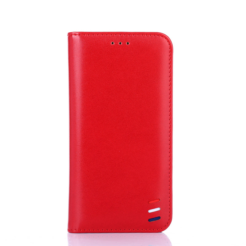 For Samsung Galaxy S20 FE/S20 Fan Edition/S20 FE 5G/S20 Fan Edition 5G/S20 Lite/S20 FE 2022 Auto-Absorbed Magnetic Braid Leather Phone Protective Case - Red