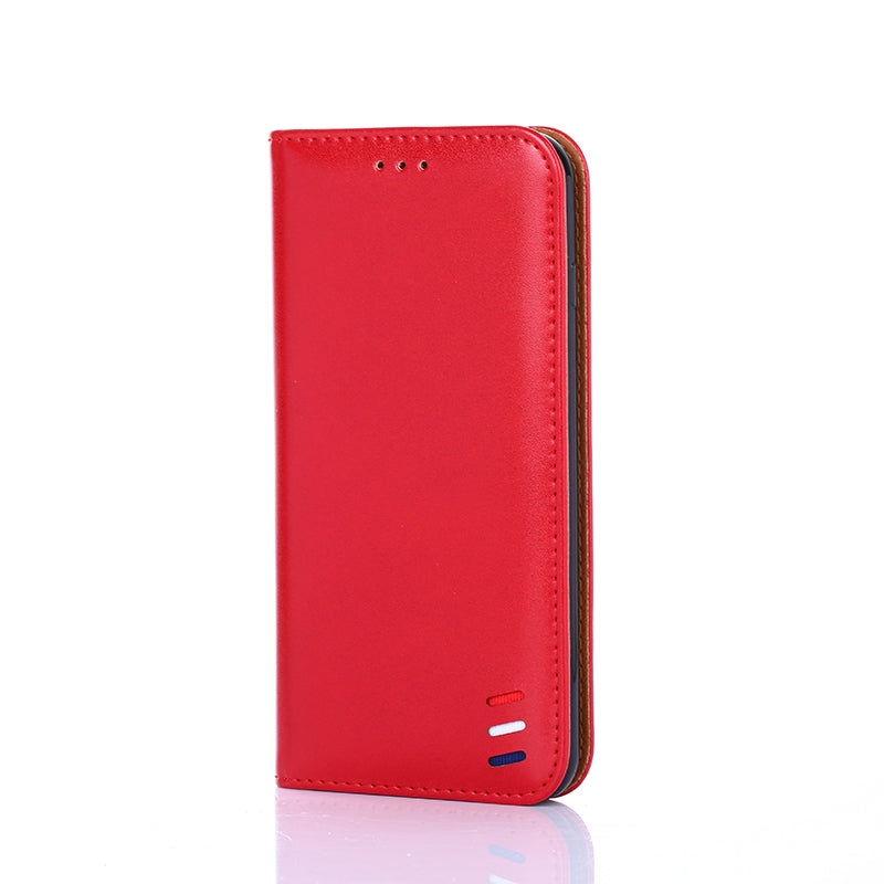 For Samsung Galaxy S20 FE/S20 Fan Edition/S20 FE 5G/S20 Fan Edition 5G/S20 Lite/S20 FE 2022 Auto-Absorbed Magnetic Braid Leather Phone Protective Case - Red