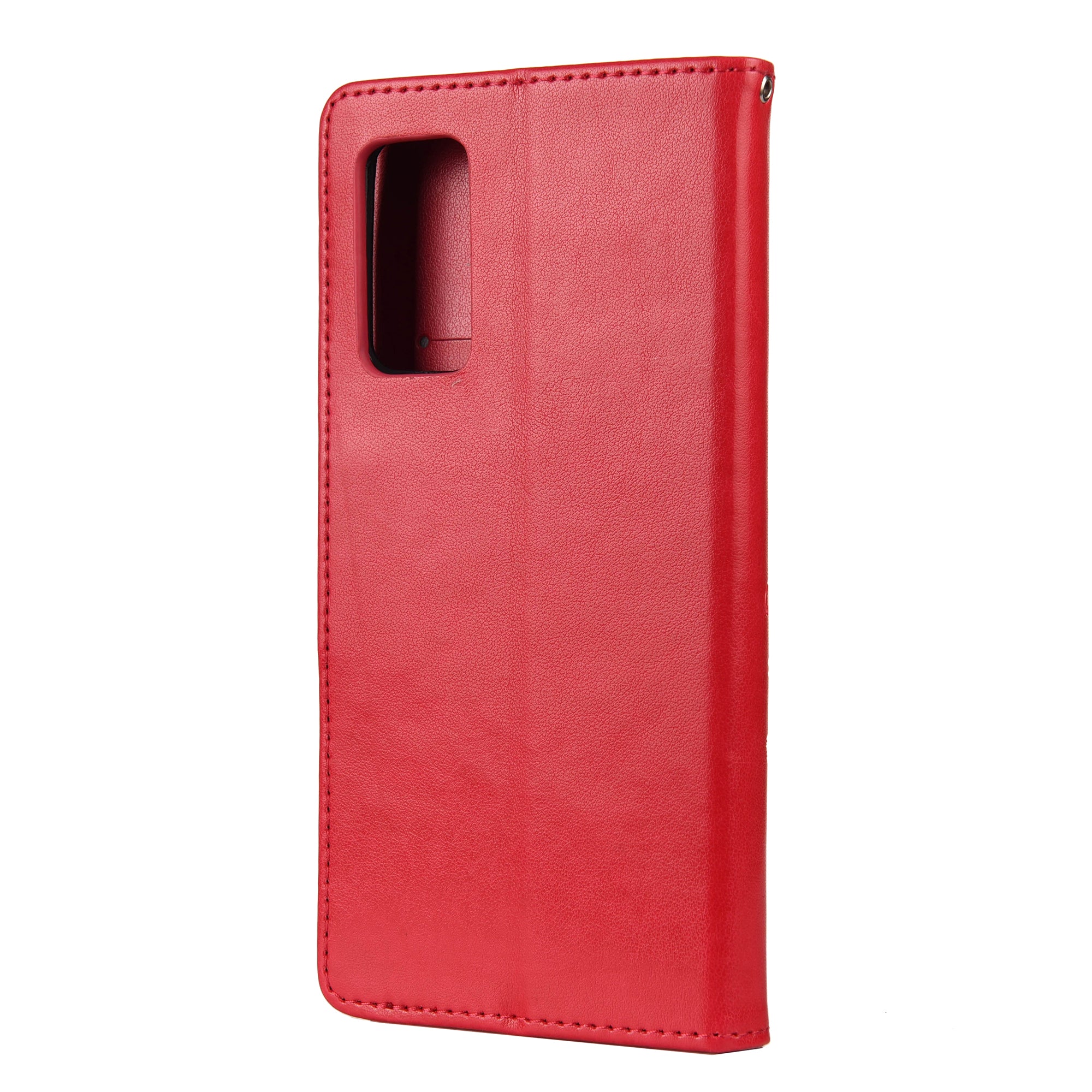 For Samsung Galaxy S20 FE/S20 Fan Edition/S20 FE 5G/S20 Fan Edition 5G/S20 Lite/S20 FE 2022 Butterfly Pattern Imprinting Stand Leather Wallet Phone Cover Shell - Red