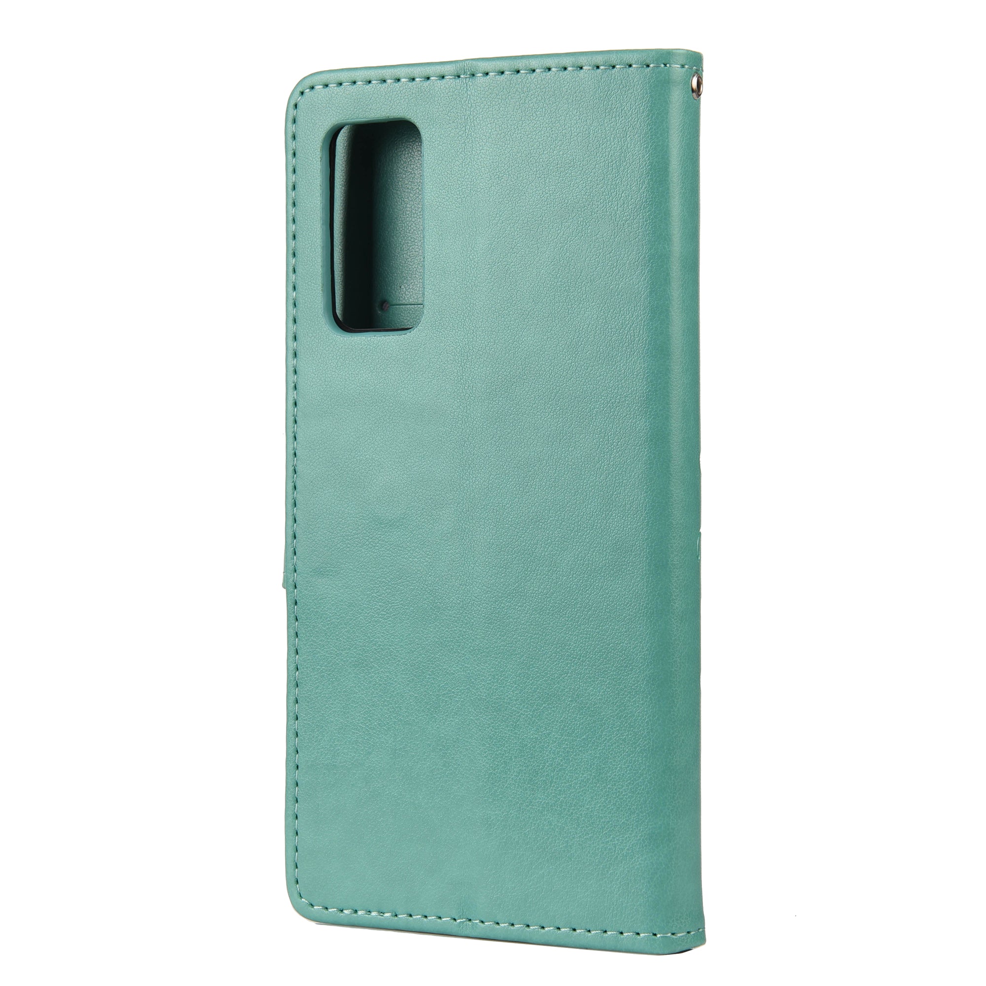 For Samsung Galaxy S20 FE/S20 Fan Edition/S20 FE 5G/S20 Fan Edition 5G/S20 Lite/S20 FE 2022 Butterfly Pattern Imprinting Stand Leather Wallet Phone Cover Shell - Green