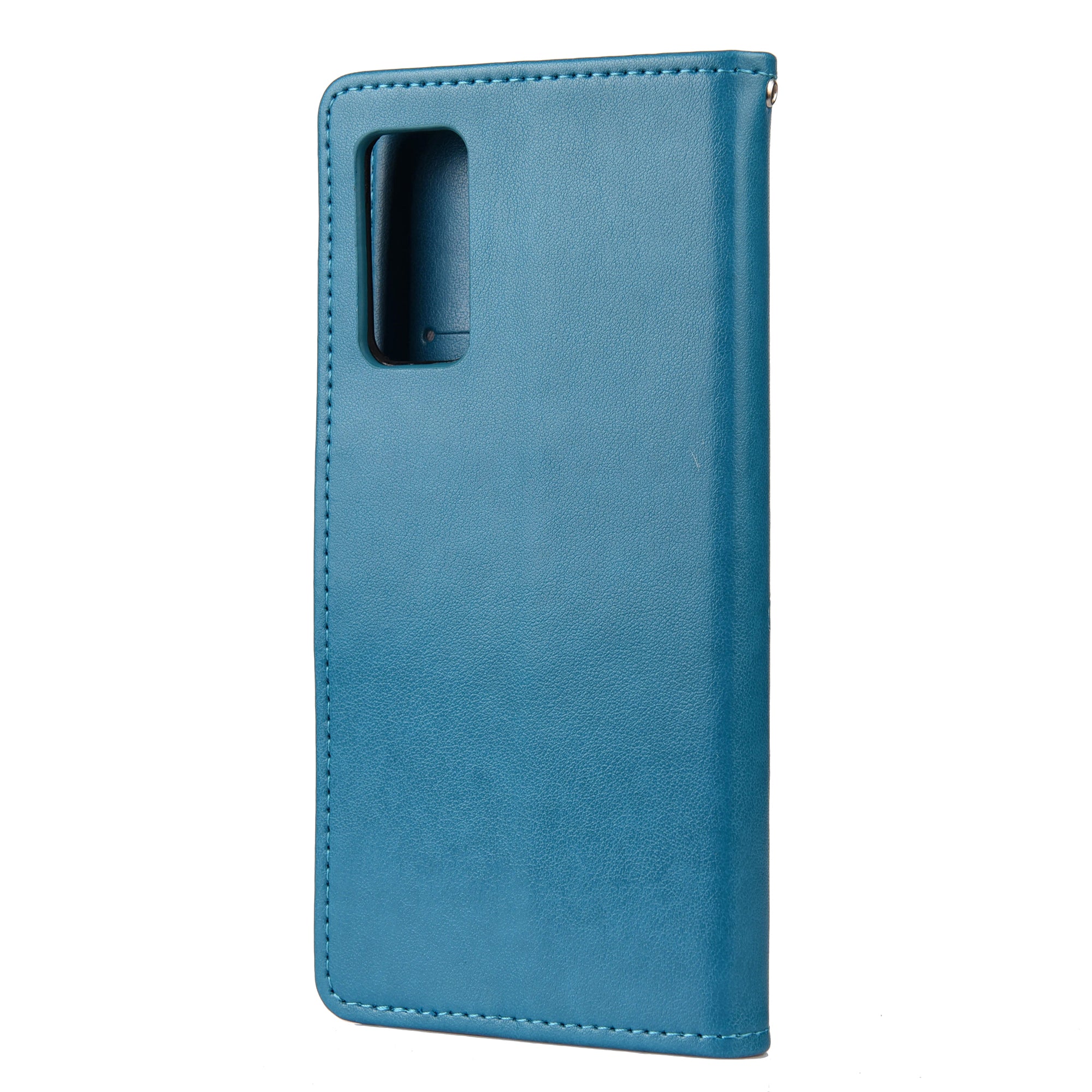 For Samsung Galaxy S20 FE/S20 Fan Edition/S20 FE 5G/S20 Fan Edition 5G/S20 Lite/S20 FE 2022 Butterfly Pattern Imprinting Stand Leather Wallet Phone Cover Shell - Blue