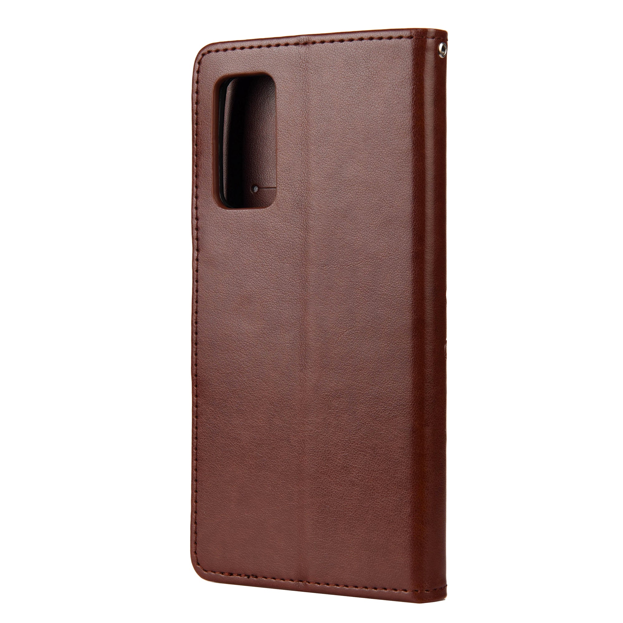 For Samsung Galaxy S20 FE/S20 Fan Edition/S20 FE 5G/S20 Fan Edition 5G/S20 Lite/S20 FE 2022 Butterfly Pattern Imprinting Stand Leather Wallet Phone Cover Shell - Brown