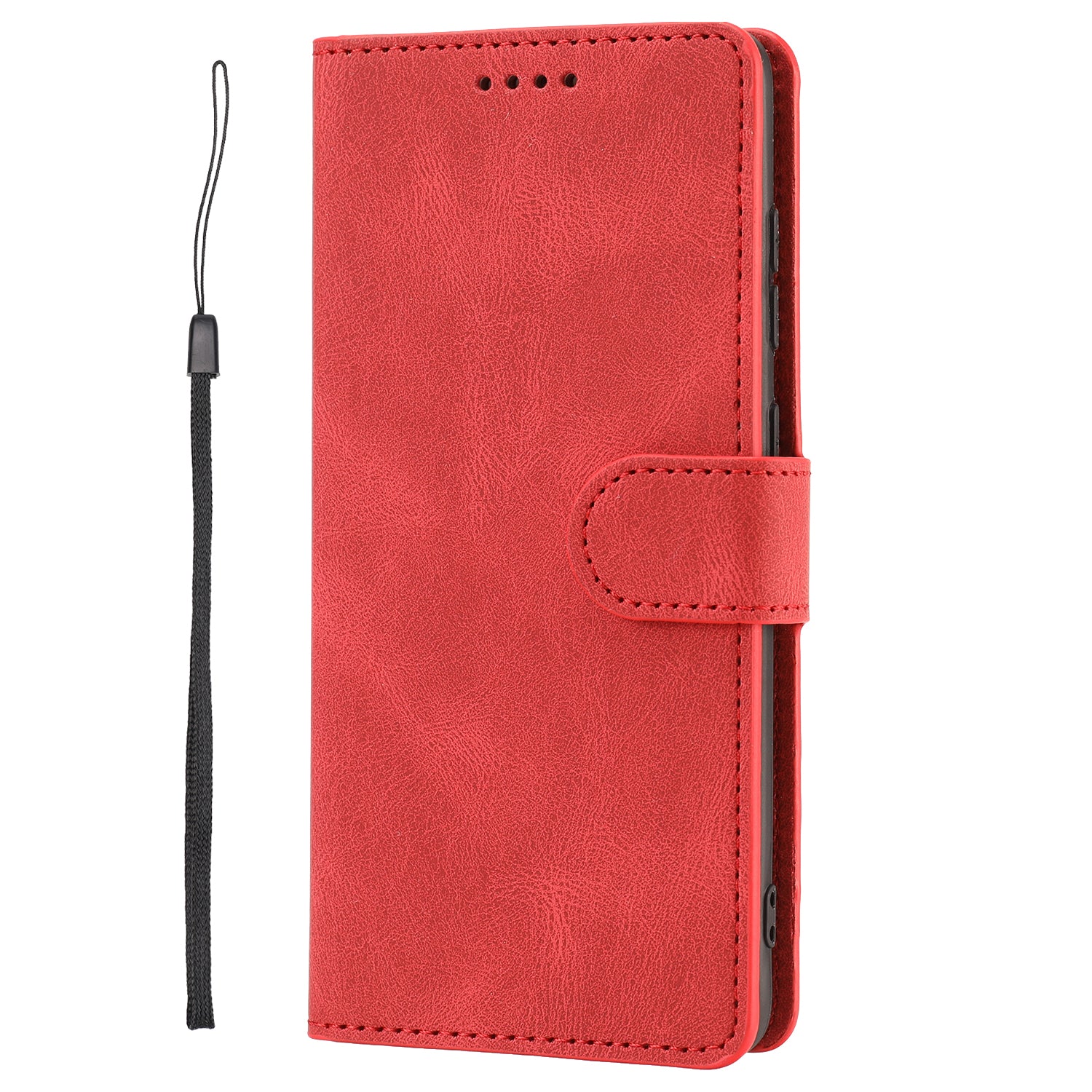 TPU + PU Leather Phone Protective Shell with Wallet and Stand for Samsung Galaxy S20 4G/S20 5G - Red