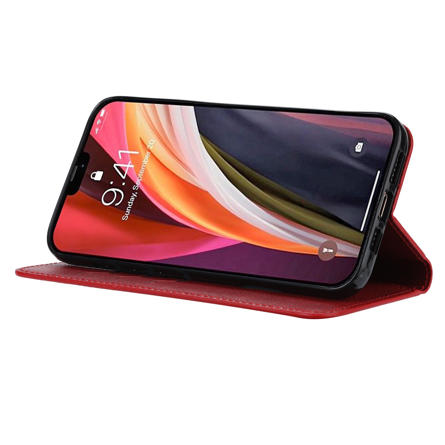 For Samsung Galaxy S20 FE/S20 Fan Edition/S20 FE 5G/S20 Fan Edition 5G/S20 Lite/S20 FE 2022 Auto-absorbed Leather Wallet Stand Protective Cover - Red