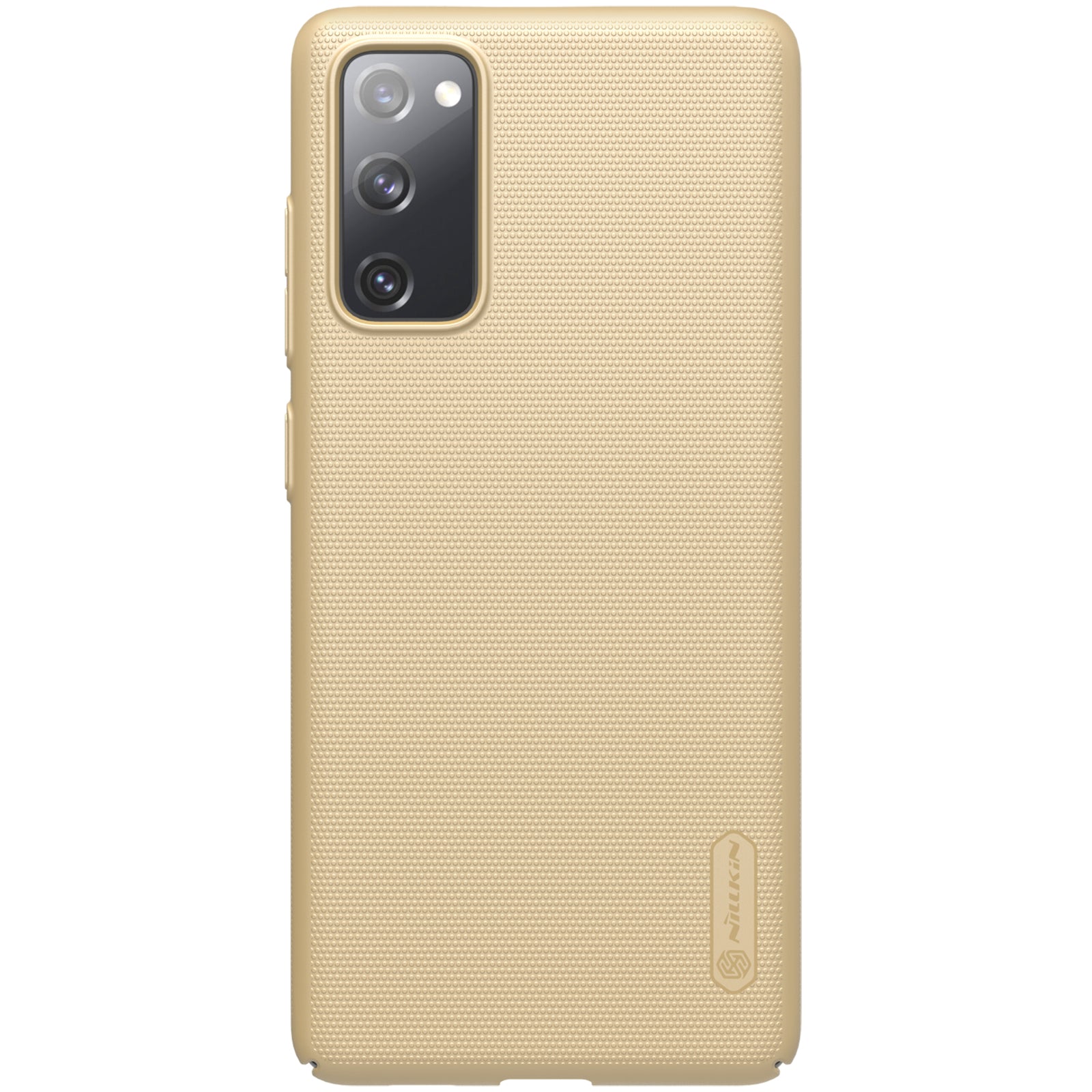 NILLKIN for Samsung Galaxy S20 FE/S20 Fan Edition/S20 FE 5G/S20 Fan Edition 5G/S20 Lite/S20 FE 2022 Frosted Shield Shockproof Matte PC Hard Phone Shell - Gold