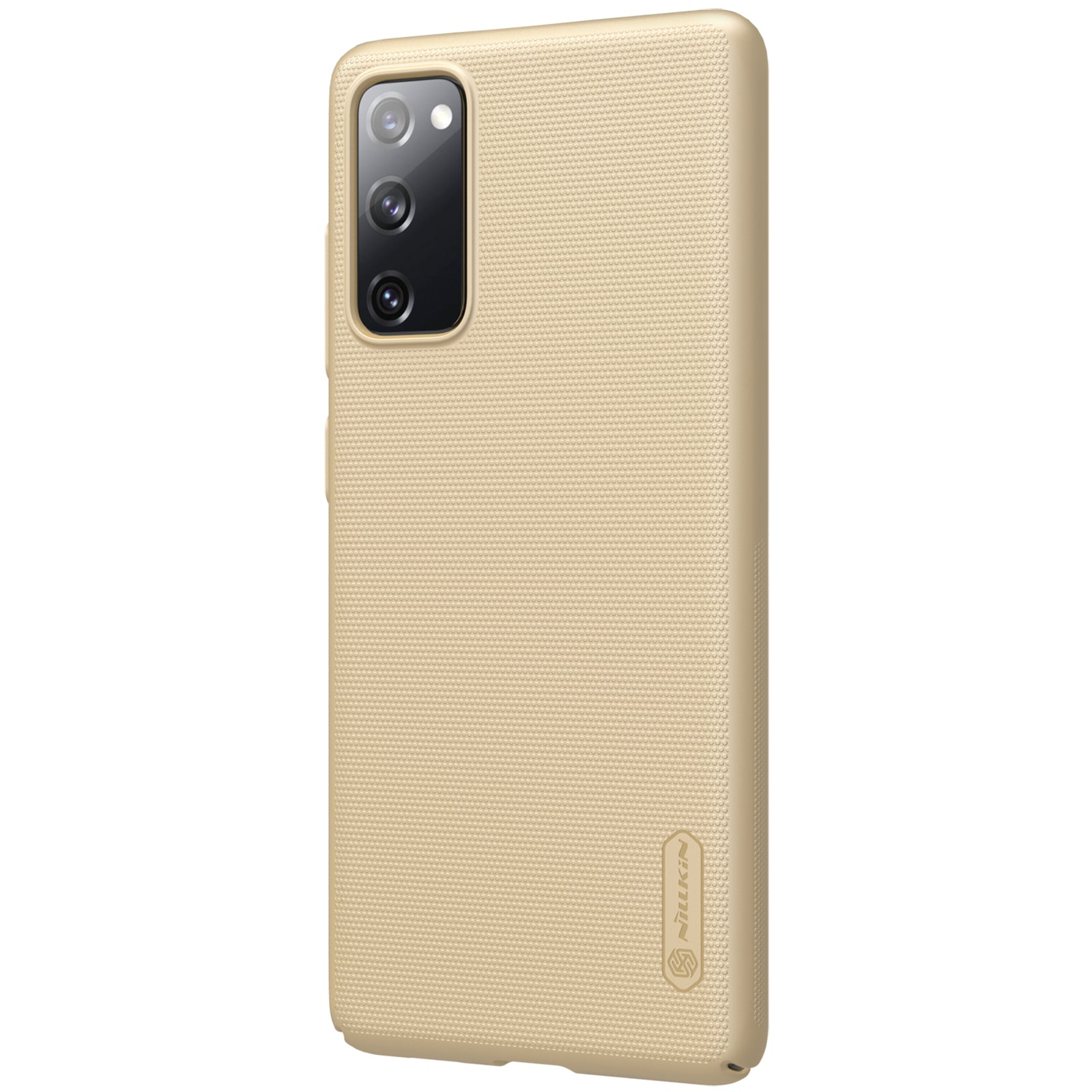 NILLKIN for Samsung Galaxy S20 FE/S20 Fan Edition/S20 FE 5G/S20 Fan Edition 5G/S20 Lite/S20 FE 2022 Frosted Shield Shockproof Matte PC Hard Phone Shell - Gold