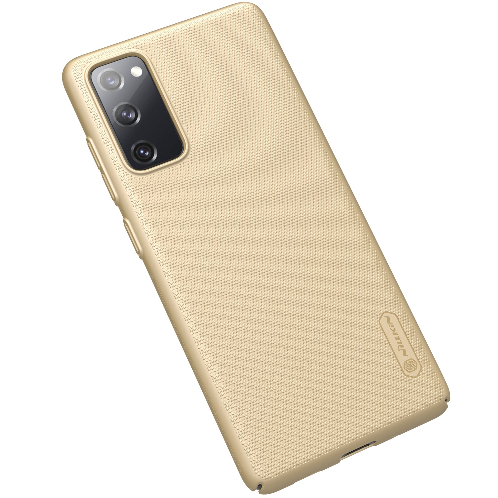 NILLKIN for Samsung Galaxy S20 FE/S20 Fan Edition/S20 FE 5G/S20 Fan Edition 5G/S20 Lite/S20 FE 2022 Frosted Shield Shockproof Matte PC Hard Phone Shell - Gold