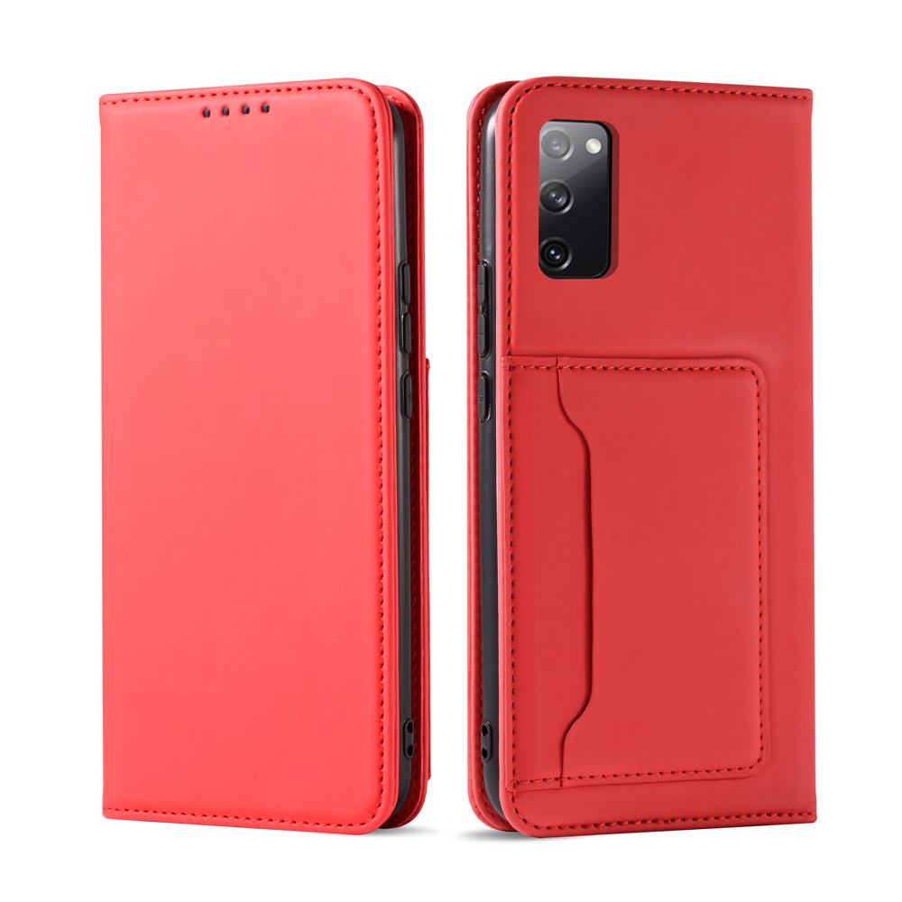 For Samsung Galaxy S20 FE/S20 Fan Edition/S20 FE 5G/S20 Fan Edition 5G/S20 Lite/S20 FE 2022 Liquid Silicone Touch Leather Case - Red