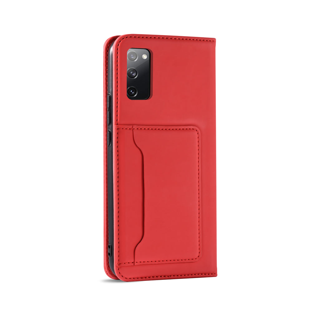 For Samsung Galaxy S20 FE/S20 Fan Edition/S20 FE 5G/S20 Fan Edition 5G/S20 Lite/S20 FE 2022 Liquid Silicone Touch Leather Case - Red