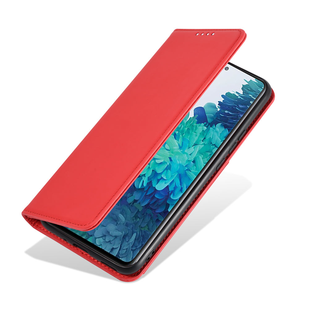 For Samsung Galaxy S20 FE/S20 Fan Edition/S20 FE 5G/S20 Fan Edition 5G/S20 Lite/S20 FE 2022 Liquid Silicone Touch Leather Case - Red