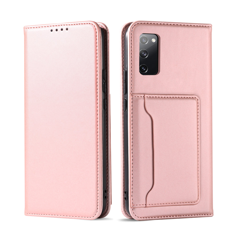 For Samsung Galaxy S20 FE/S20 Fan Edition/S20 FE 5G/S20 Fan Edition 5G/S20 Lite/S20 FE 2022 Liquid Silicone Touch Leather Case - Rose Gold