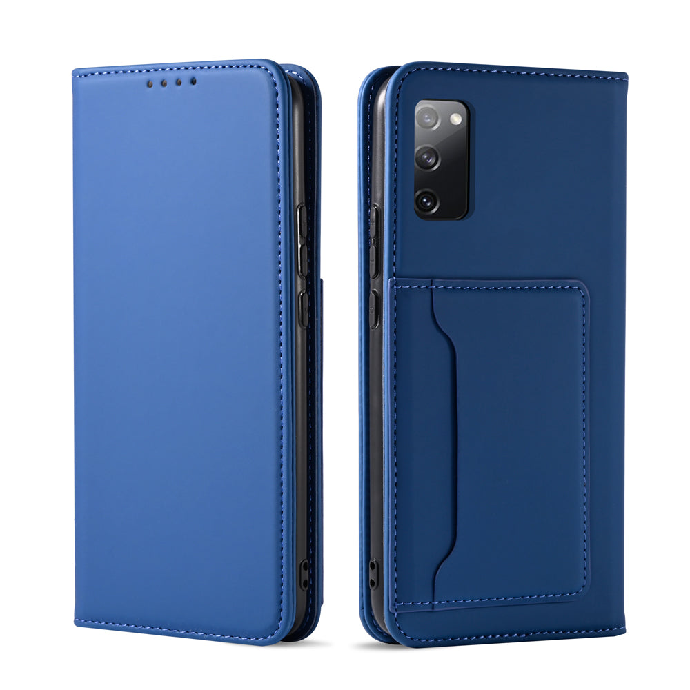 For Samsung Galaxy S20 FE/S20 Fan Edition/S20 FE 5G/S20 Fan Edition 5G/S20 Lite/S20 FE 2022 Liquid Silicone Touch Leather Case - Blue