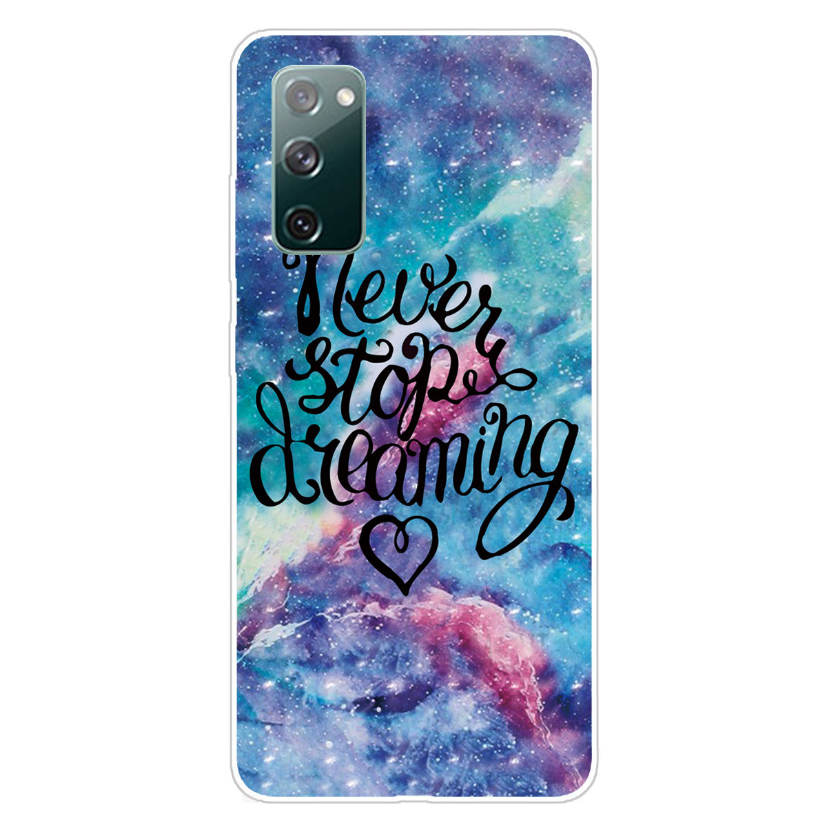 For Samsung Galaxy S20 FE/S20 Fan Edition/S20 FE 5G/S20 Fan Edition 5G/S20 Lite/S20 FE 2022 Pattern Printing IMD Soft TPU Phone Case - Never Stop Dreaming