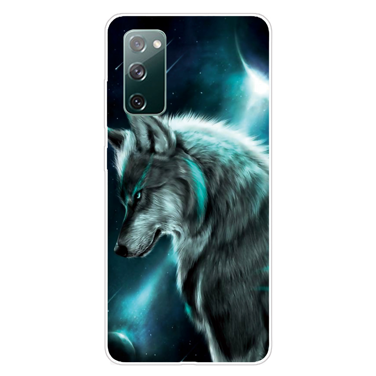 For Samsung Galaxy S20 FE/S20 Fan Edition/S20 FE 5G/S20 Fan Edition 5G/S20 Lite/S20 FE 2022 Pattern Printing IMD Soft TPU Phone Case - Wolf