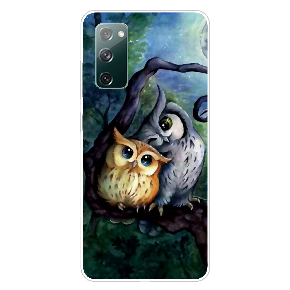 For Samsung Galaxy S20 FE/S20 Fan Edition/S20 FE 5G/S20 Fan Edition 5G/S20 Lite/S20 FE 2022 Pattern Printing IMD Soft TPU Phone Case - Owl